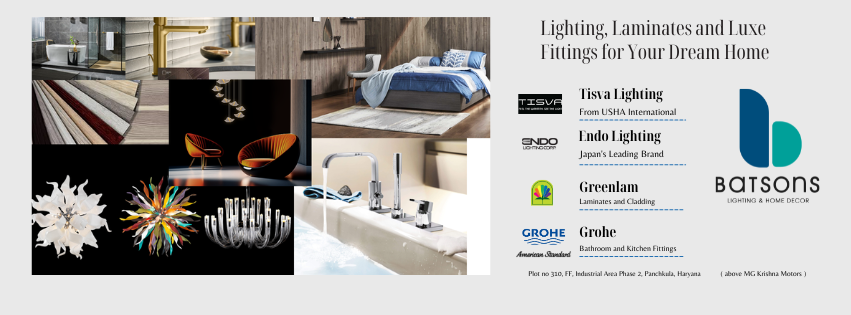 Batsons Luxe Studio premium home and lighting collections banner